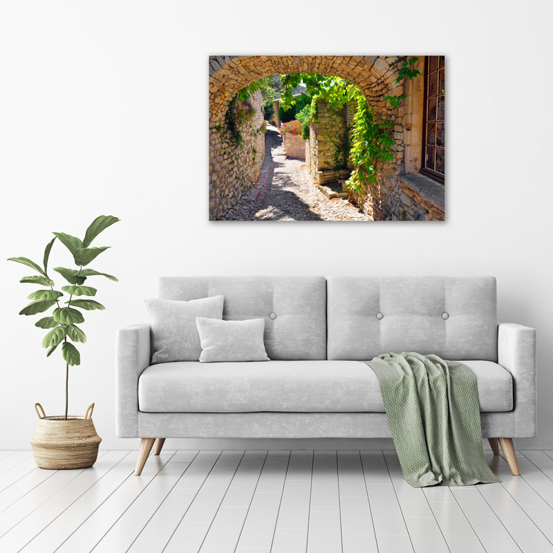 A Charming Street - Wrapped Canvas Print
