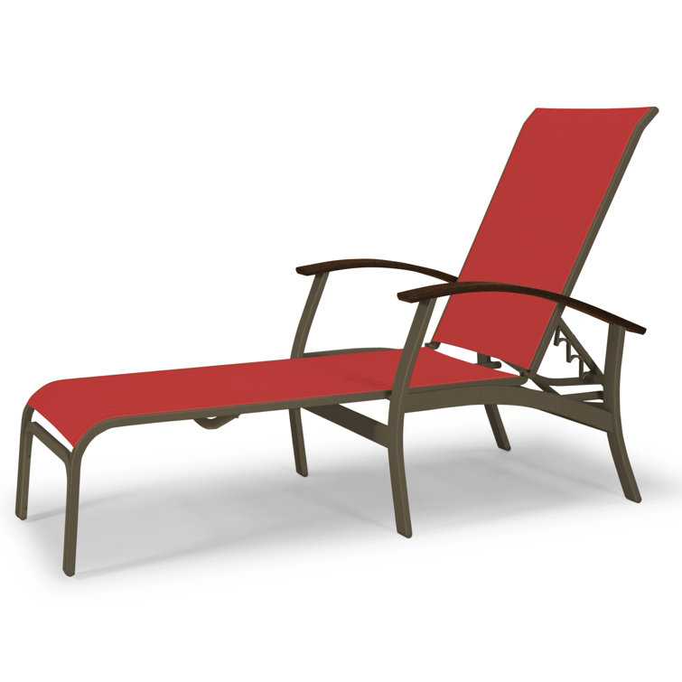 Askar Outdoor Rust-Resistant Metal Chaise Lounge