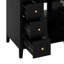 Meuble-lavabo 24 po avec lavabo, meuble-lavabo en bois massif avec tiroirs et tablettes réglables, petit meuble-lavabo-988695692