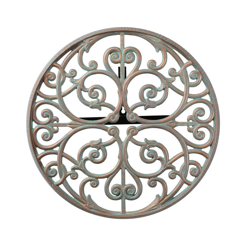 Aluminum Wall Mounted Hose Holder, Copper Verdigris