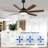 60" Farmhouse Black Wood Ceiling Fan with Light Kit and Remote Control 6-speed Reversible for Living Room DC Motor