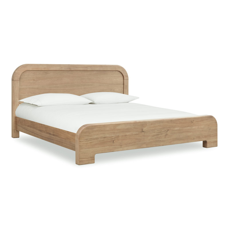 Hofstetter Acacia Wood Platform Bed In Lioness, Full
