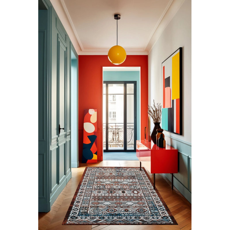 Tapis intérieur / extérieur Ryatt, Rectangle 5 pi x 6 pi 7 po