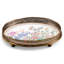 Porcelain Oval Tray With Bronze Ormolu Wild Breeze