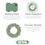 ALPINE FROST - 26" Christmas Wreath with 50 Warm White 8 Function LEDs