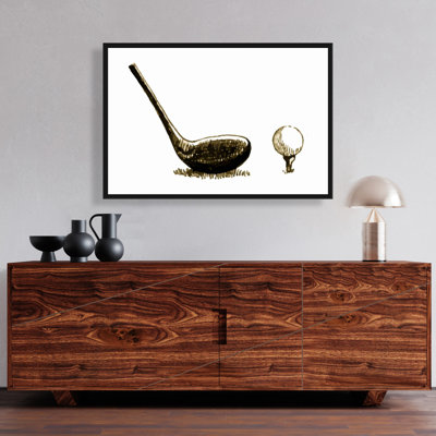 "Illustration d'un club de golf" sur toile