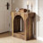 Arched Design End Table,2-Tier Tea Table,Wood Hall Table