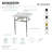 Kingston Brass Templeton 30-Inch Carrara Marble Vanity Top with Legs (8-Inch, 3-Hole)-680875810