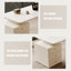 White Rectangular Manufactured Wood with 3 drawers desk-109026937-109026938