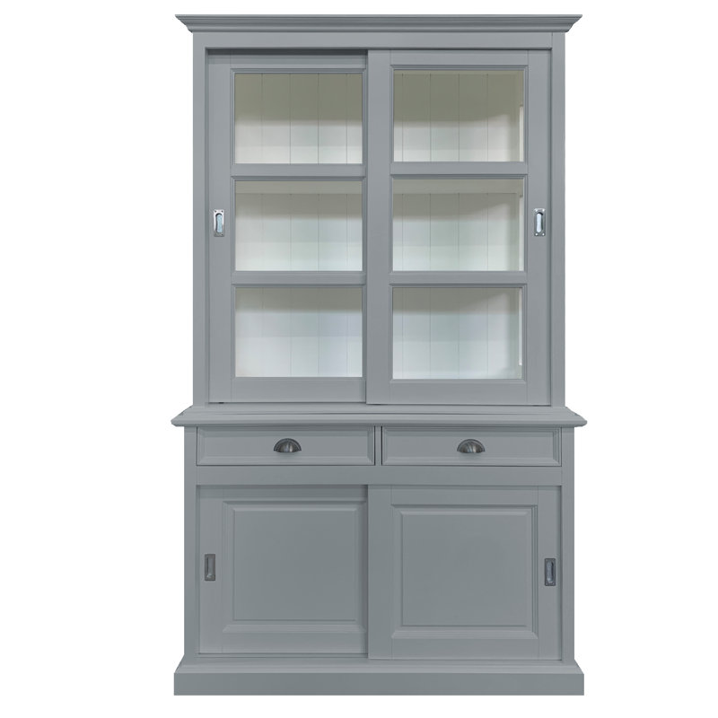 Babetta 125 cm W Display Cabinet, Window Grey