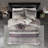 7 Piece Jacquard Comforter Set Purple