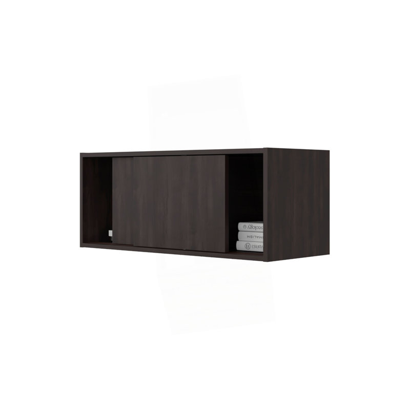 Armoire de rangement murale Bahia, Noyer brun