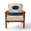 Chaise rembourrée abstraite Midcentury-1924673651