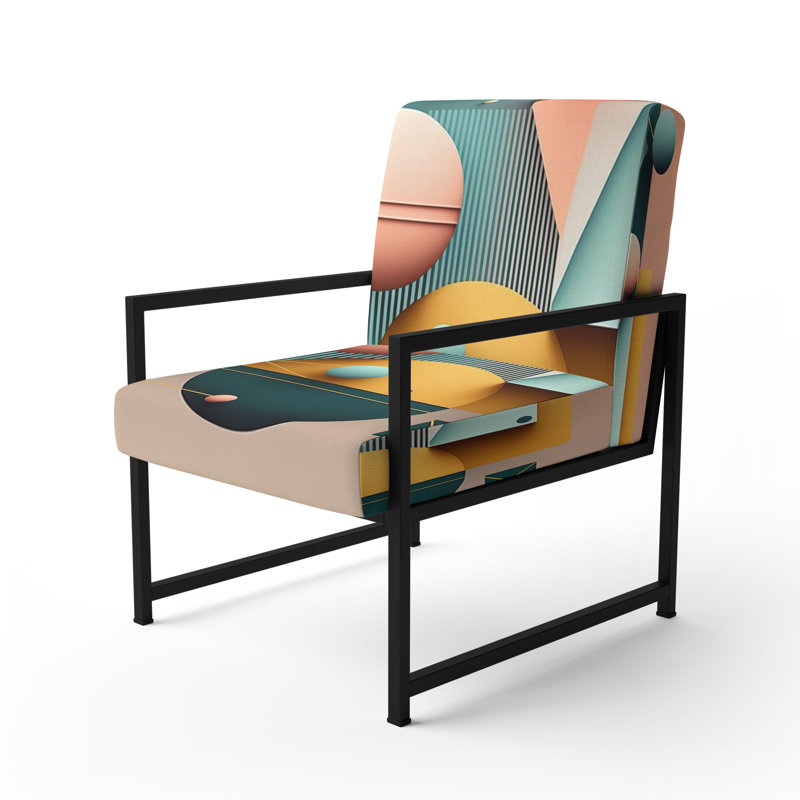 Chaise rembourrée Darron, Noir, noir, noir, noir
