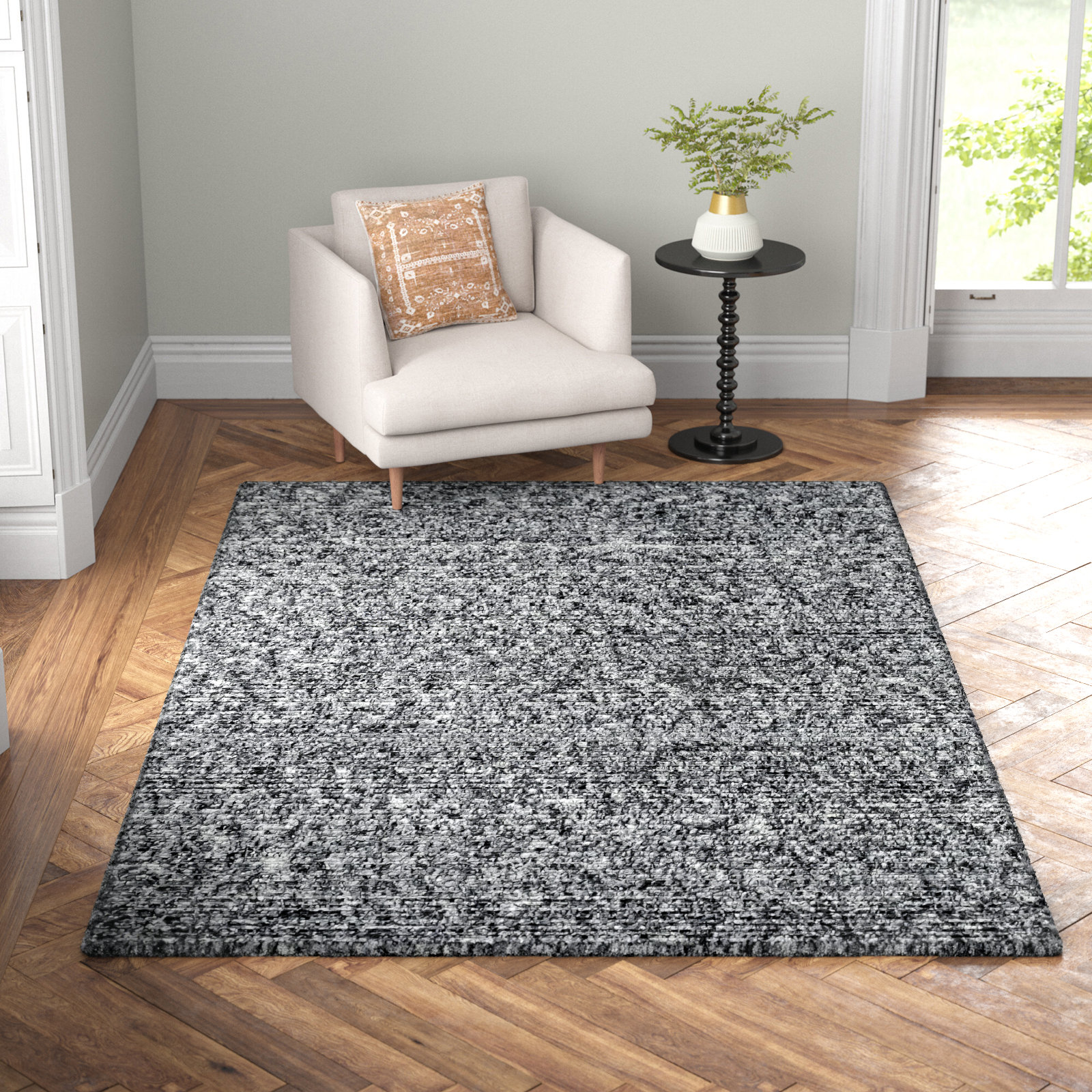 Morell Hand-Loomed Abstract Rug, Rectangle 6' x 9'
