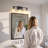 3 - Light Modern Vanity Light For Bathroom, Square Glass Shade