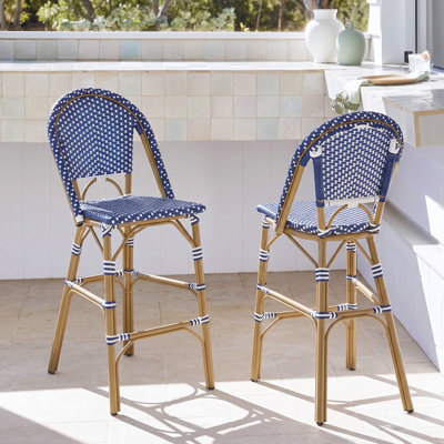 Battista Polyethylene (PE) Wicker Outdoor Stool