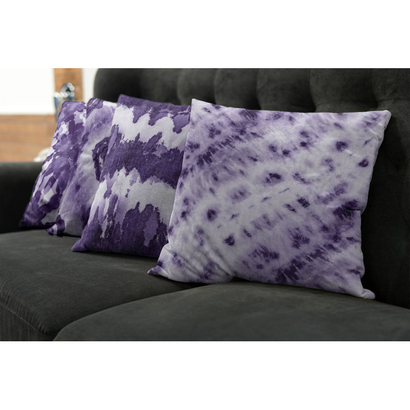 Housse de coussin Montezuma, 16 po x 16 po, Bleu / violet