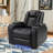 36.2" Wide Modern Upholstered Padded Arm Power Controlled Recliner Home Theatre Seating With Storage (Set of 10)