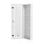 Enceinte de centre multimédia structurée 28 po avec gestion des câbles de porte à charnière ventilée-129380638