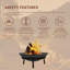 Skerry Round Cast Iron Smokeless Fire Pit