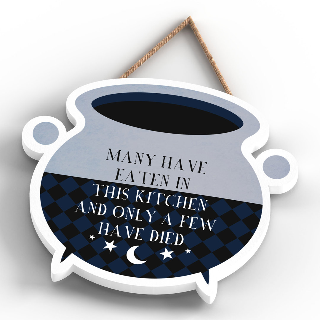 This Kitchen Witch Humour Wooden Plaque Vivid Squid Wholesale Wall Decor