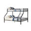Lit superposé bronze industriel, choix de lits simples TG / grand lit, structure en métal, système de lattes, garde-corps, capacité de 330 lb pour chaque lit à tache parallèle avec apparence, disponibilité, avant par