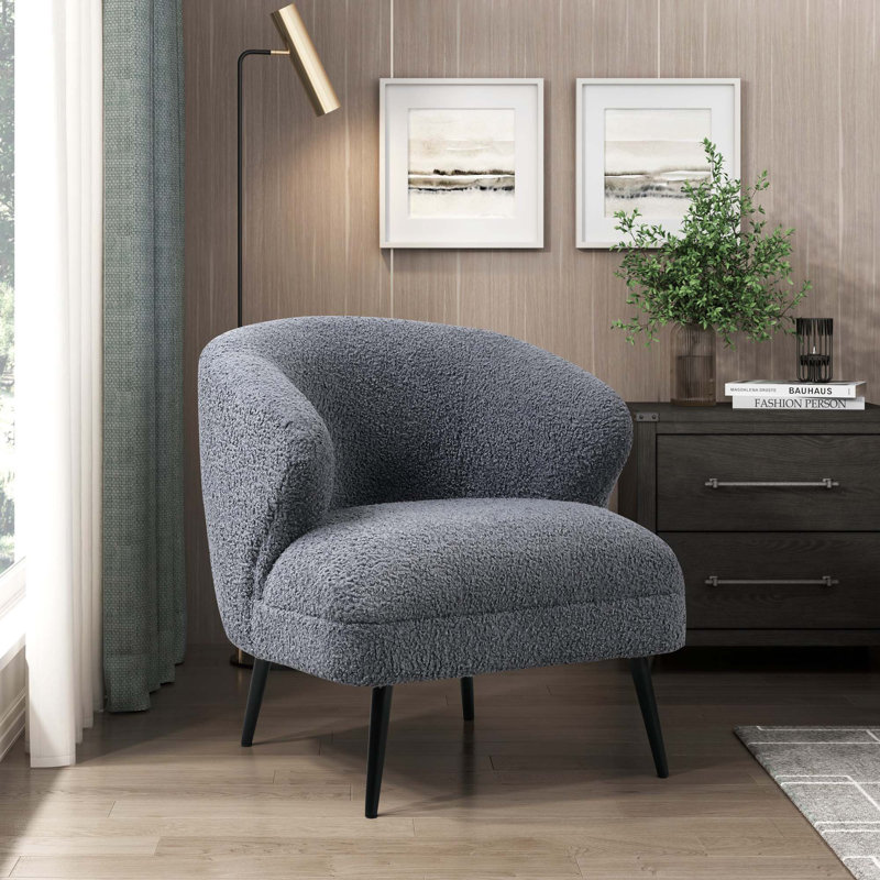 Coussin d'assise en mousse à haute densité Luxury, Gris foncé
