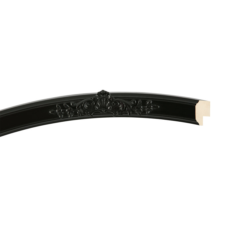 Miroir d'appoint Wingate, 25 po x 21 po, Noir mat