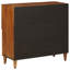 Solid Wood Rectangle Accent Cabinet