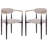 Schutt Upholstered Metal Dining Armchairs