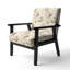 Chaise d'appoint florale Cobalt-6885472