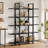 Industrial 5-Tier Bookcase, Metal Frame Open Shelf With X-Back Design, 71" Tall Storage Shelves For Living Room, Home Office-773402214