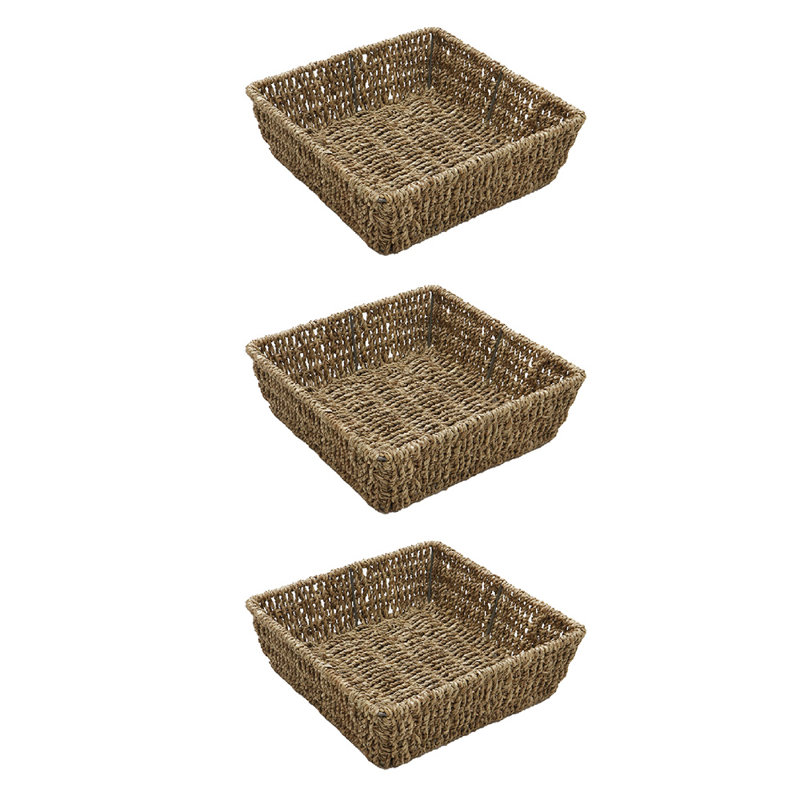 JVL Seagrass Decorative Basket