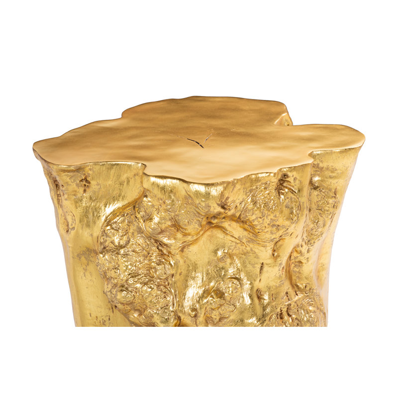 Cast Naturals End Table, Gold