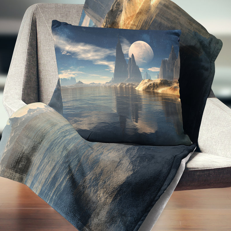 Coussin Antara Alien, 16 po x 1 po, Coussin décoratif