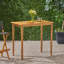 Table de bar rectangulaire d'extérieur en bois d'acacia minimaliste pour plus de durabilité et de style