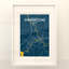 Sherbrooke, carte de la ville, impression-262770873-262771039
