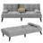 Adjustable Loveseat Sleeper With Retractable Cup Holders-2098208306