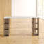 Simone Modern Desk with Built-in Bookcase – Stylish Workspace Desk with 6 Open Shelves-24070009-94592015