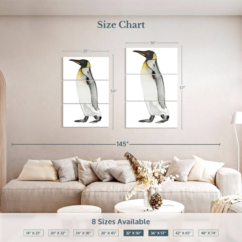 Brampt Penguin II, 50" H x 32" W