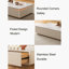 Table basse beige en faux marbre-2077818861