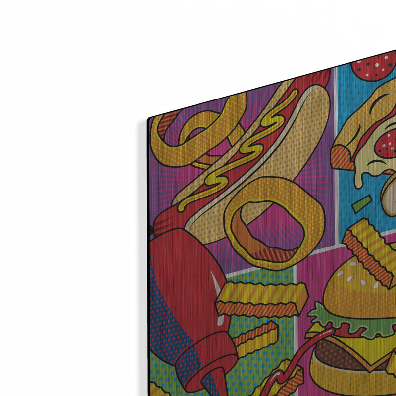 «Takeout Food Montage» par Ron Magnes, H 12 po x l 24 po