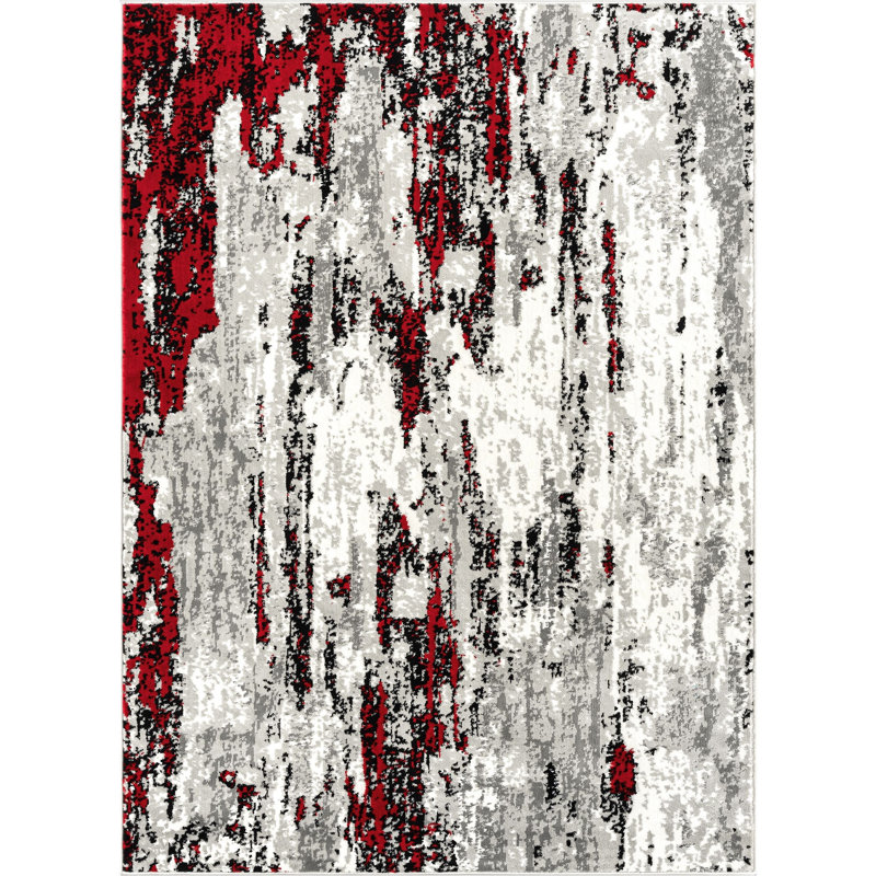Abstract Indoor Rug, Rectangle 4' x 5'