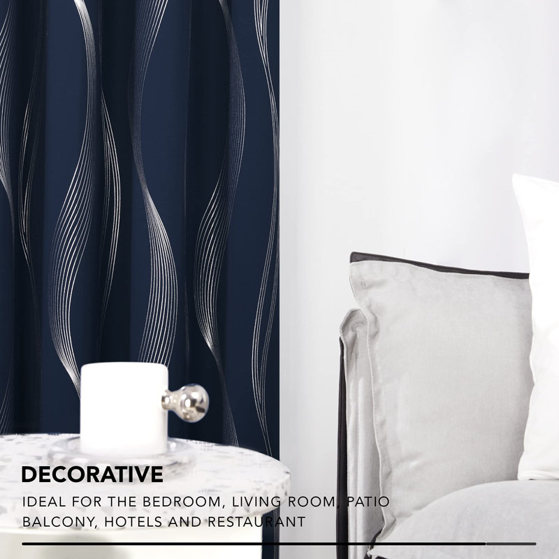 Ralpheal Blackout Curtain Pair, 55cm Width x 175cm Drop