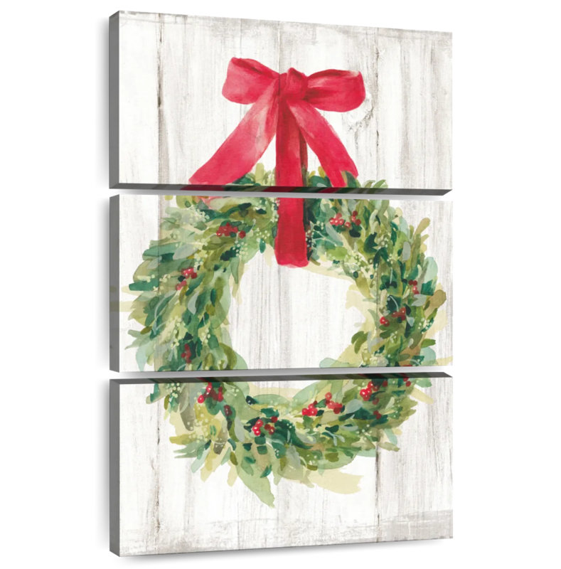 Couronne de Noël sans oiseaux Lelend Woodland, H 57 po x l 36 po