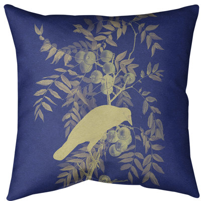 Coussin décoratif d’intérieur en polyester/mélange de polyester american crow