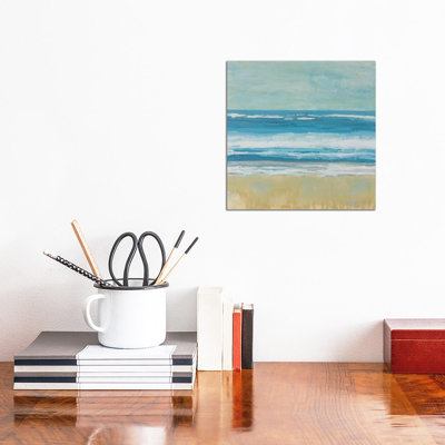Puddle Beach by Dlynn Roll - Wrapped Canvas Painting
