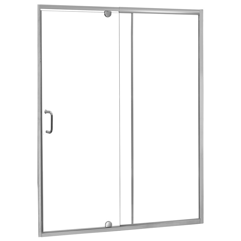Cove 69" H Pivot Frameless Shower Door, Silver