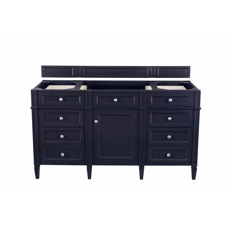 Brittany 60'' W Single Vanity, Victory Blue, Siberian, 8" Widespread